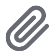 Icon of a paperclip.