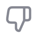 Icon of a downward facing thumb.